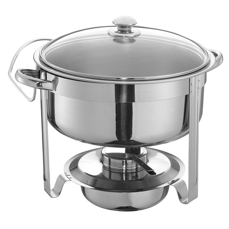 11032 Round Chafing Dish With Glass Lid