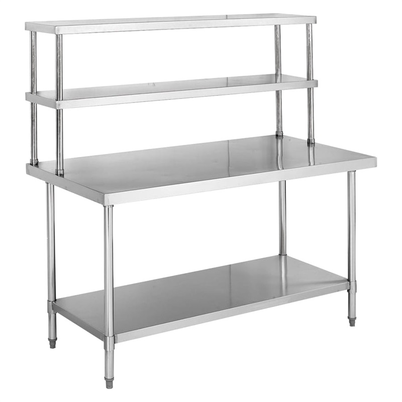 41267 Work Table With Two-Layer Extra Shelf