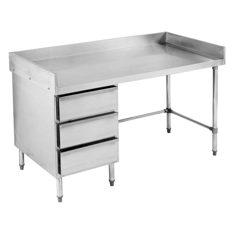 41293 Round Tube Work Table With Drawer Cabinet