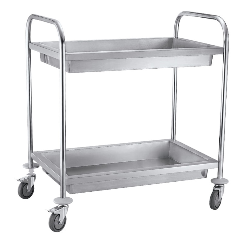 51037 2-Tier Round Tube Collecting Trolley